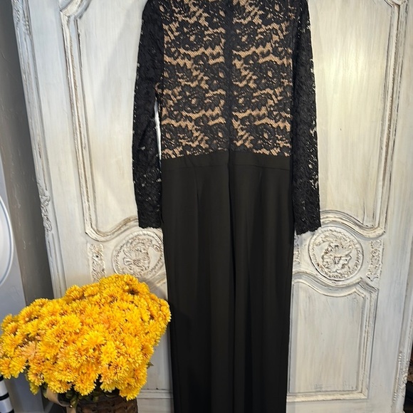 Karen Kane Elegant Black Lace Jumpsuit - Picture 8 of 12